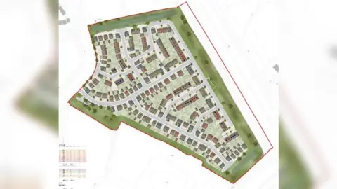 Barton Wilmore Diagram of the proposed homes on Kings Drive