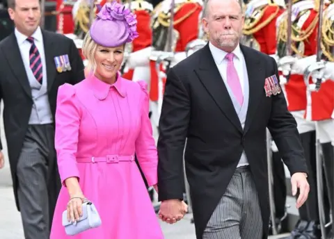 Getty Images Zara Tindall and Mike Tindall attend the National Service of Thanksgiving at St Paul’s Cathedral