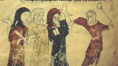 British Library Manuscript illustration showing Jews