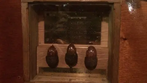 RNLI Augustus Mann's acorns in the current Aldeburgh lifeboat