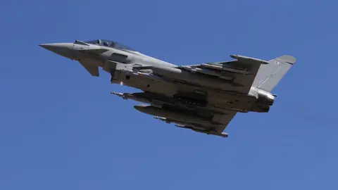 Getty Images RAF Typhoon pictured in 2016 on an operation in Iraq