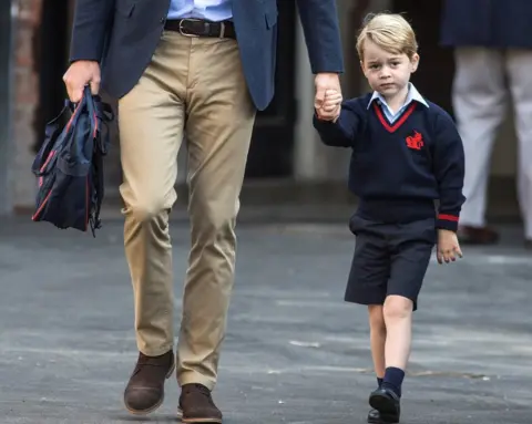 Richard Pohle/Reuters Prince William is seen on his way to school.