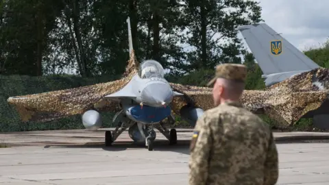 Getty Images Ukraine F-16s to be supplied by Western countries in July 2024