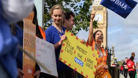 Getty Images Doctors on strike