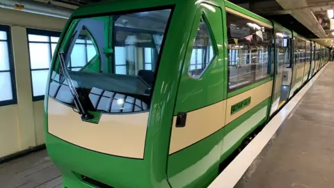BBC A new green and white pier train named after Sir David Amess, for Southend will be unveiled by Prince Charles and Camilla, Duchess of Cornwall