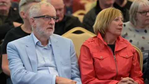 Getty Images Jeremy Corbyn and Lesley Laird