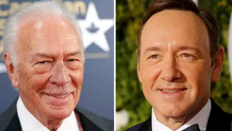 Reuters Christopher Plummer (L) and Kevin Spacey (R)