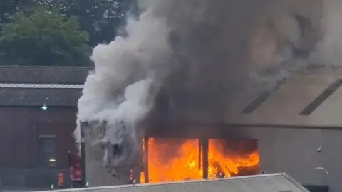 Fire at recycling centre in Sheffield