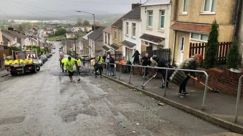 Swansea council The clean-up begins