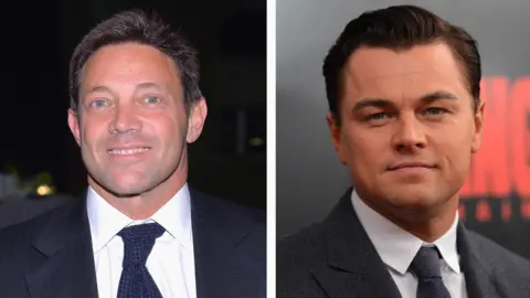 Jordan Belfort and Leonardo DiCaprio