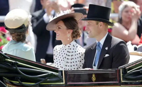 Getty Images The Duke and Duchess of Cambridge at Ascot