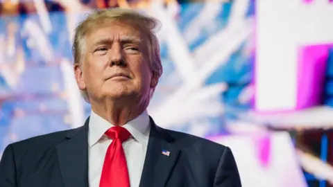 Getty Images Former US President Donald Trump. Photo: 24 July 2021