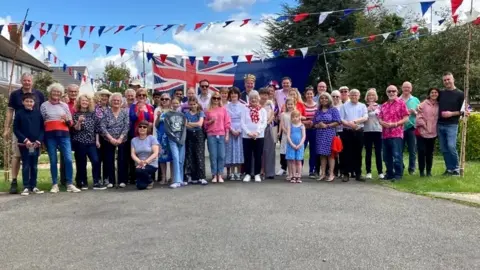 Residents in Picklers Hill, Abingdon have decorated their road with bunting and held a street party for the Coronation today.