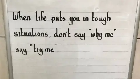 @Oval_station Inspiring message at the Oval station which says: When life puts you in tough situations, don't say "why me", say "try me"