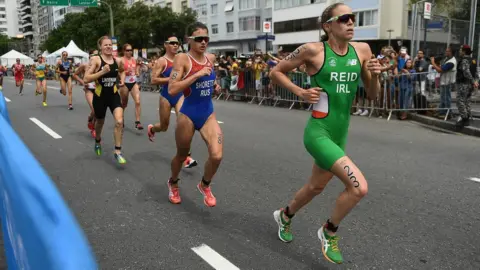 Getty Images Aileen Reid competing at the Rio 2016 Olympics