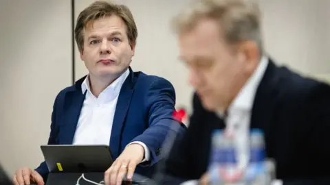 Getty Images Pieter Omtzigt in the Hague on 10 February 2021