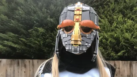 Andrew Webb Matilda Webb in the helmet