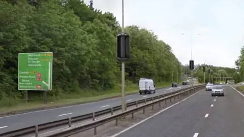 Telford and Wrekin Council Artists impression of turbines on the A442