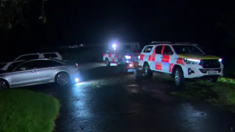 Search and rescue teams were searching an area near Maghera on Wednesday night