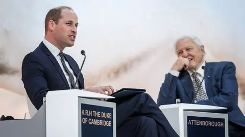 Getty Images Prince Williams and David Attenborough