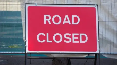 Road closed as water main bursts in Derby