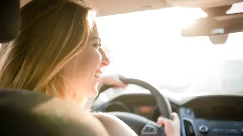 Getty Images Teenager driving car