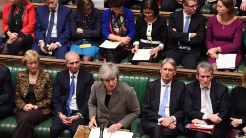 AFP/Getty Theresa May on 17 December