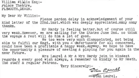 Lettersfromstan.com Letter sent to Palace Theatre