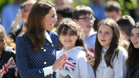 PA The Duchess of Cambridge visiting Bletchley Park