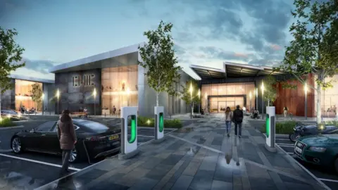 University of Glasgow An artist's impression of how the new campus would look