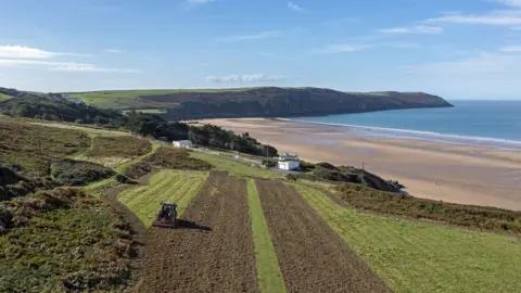 National Trust / PA Grasslands near Woolacombe in north Devon being prepared