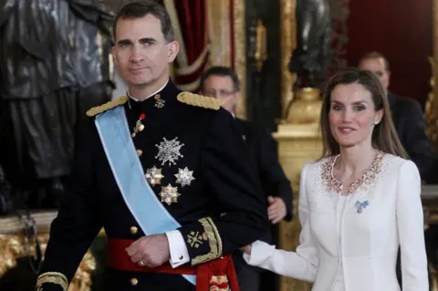 Getty Images Spanish royal couple, 19 Jun 2014