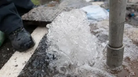 South East Water Burst pipe in Tunbridge Wells