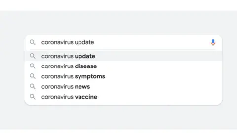 Google Search for coronavirus