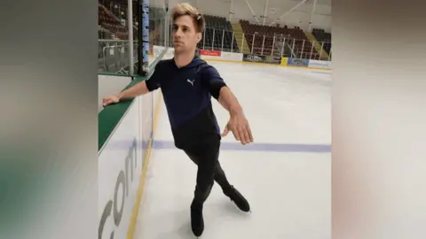 Dan James Dan James on the ice