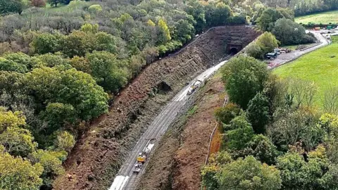 Network Rail Aerial footage of engineering works