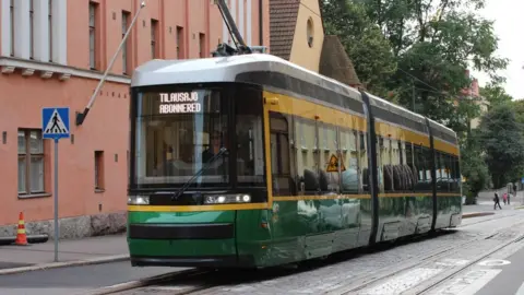 Alex Hallberg A modern tram in Helsinki