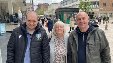 BBC News Ben, Maxine and Alan Wigfield
