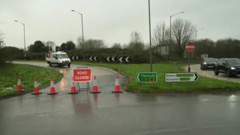 A38 reopens after crashes and icy conditions