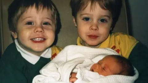 PA Media Anne Diamond's children