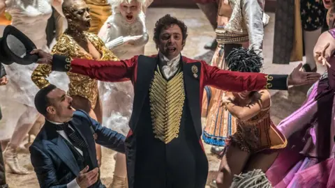 Fox Hugh Jackman (centre) in The Greatest Showman