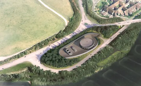 HS2 Amersham vent shaft headhouse revised design summer 2022