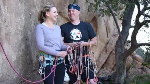 Katie Hill for Congress A picture of Katie Hill and her estranged husband Kenny Heslep in 2018