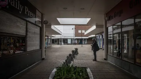 Getty Images A shopping centre in Yeovil in 2017