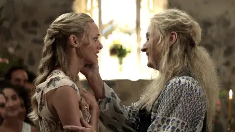 Universal Amanda Seyfried and Meryl Streep in a scene from the Mamma Mia! Here We Go Again trailer