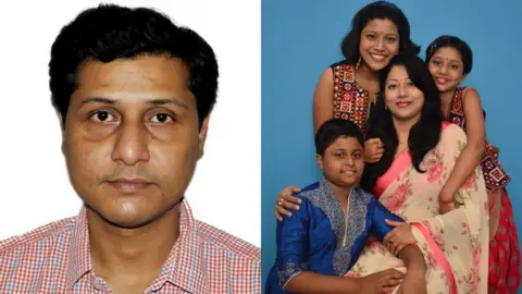 Sougat Mukherjee Sougat and family