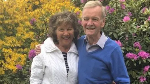 Anthony Hindle, known as Tony, with his wife of 57 years Christine