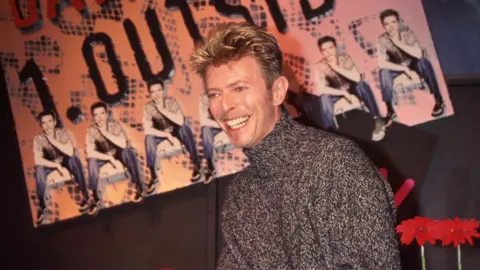 Getty Images David Bowie launching an album at HMV