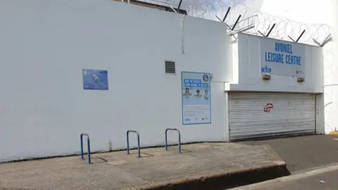 Gary McKeown Shutters down at Avoniel Leisure Centre
