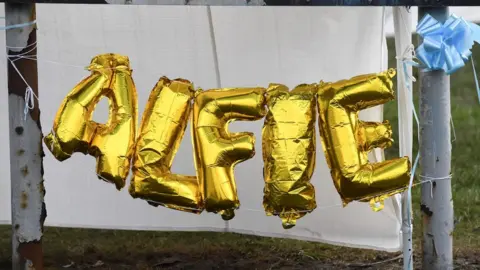 AFP/Getty Alfie sign